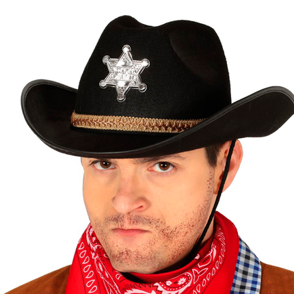 Cappello da cowboy da sceriffo