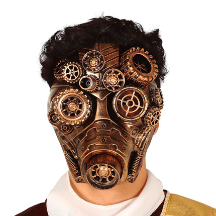 Maschera Steampunk Oro