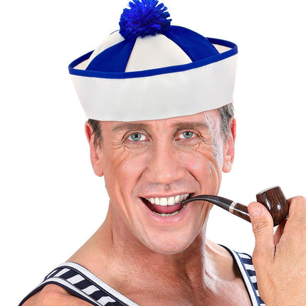 Cappello bianco blu del Capitano
