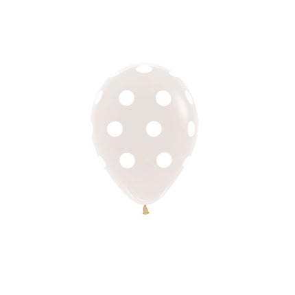 Palloncini a pois trasparenti da 12 cm 50 pezzi