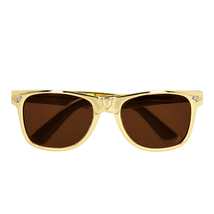 Occhiali Wayfarer dorati