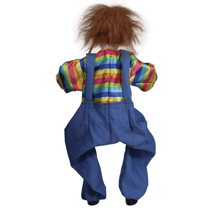 Bambola clown di Halloween con luci e suoni 70 cm