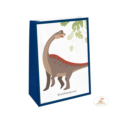 Sacchetti adesivi per la condivisione dei dinosauri 21 cm 4 pezzi