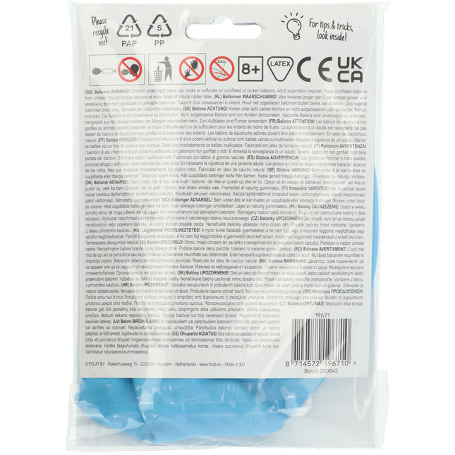 Palloncino azzurro polvere blu 80 cm