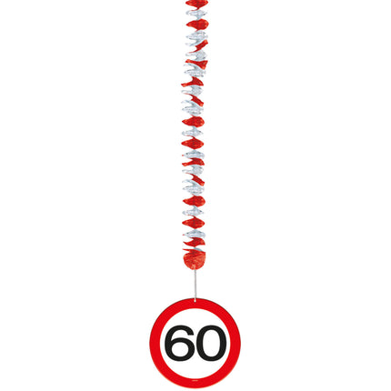 Decorazione appesa 60 Years Traffic Sign 17.5cm 3pcs