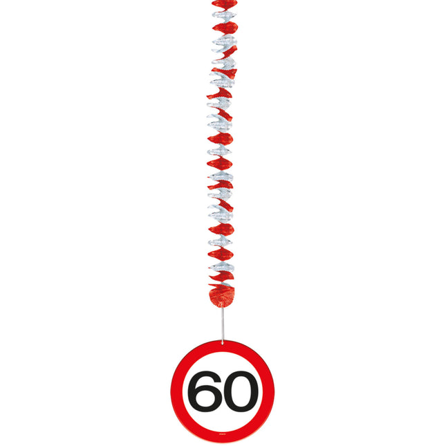 Decorazione appesa 60 Years Traffic Sign 17.5cm 3pcs