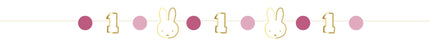 Ghirlanda Miffy1 Anno Rosa 80cm