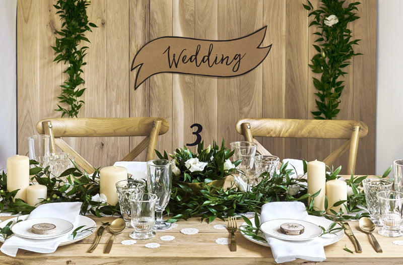 Segnaposto in legno 6 pezzi