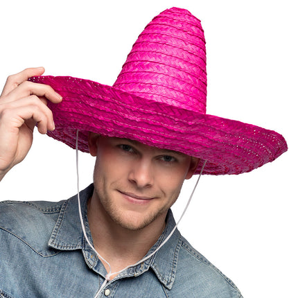 Sombrero rosa 49 cm