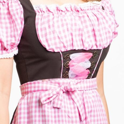 Abito Dirndl Oktoberfest Lungo Rosa