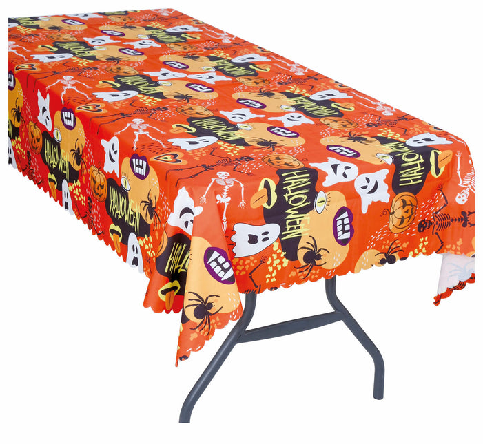 Tovaglia di Halloween arancione Fantasmi 1,77 m