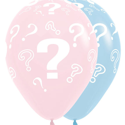 Palloncini Question Marks Pastello Opaco 30cm 25pz