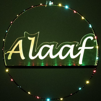 Cerchio di finestre-porta Alaaf illuminato