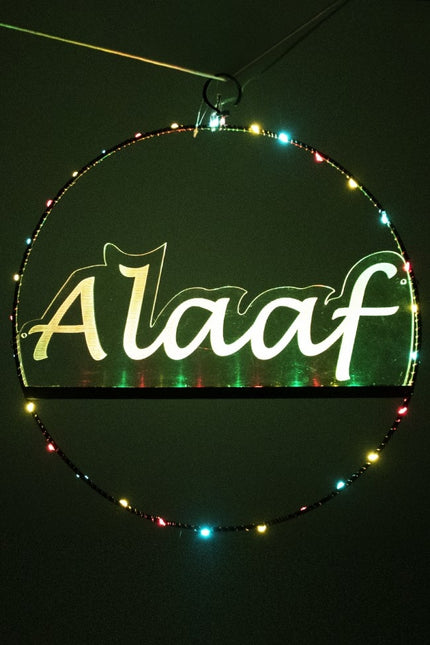 Cerchio di finestre-porta Alaaf illuminato