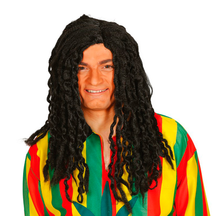 Parrucca rasta deluxe nera
