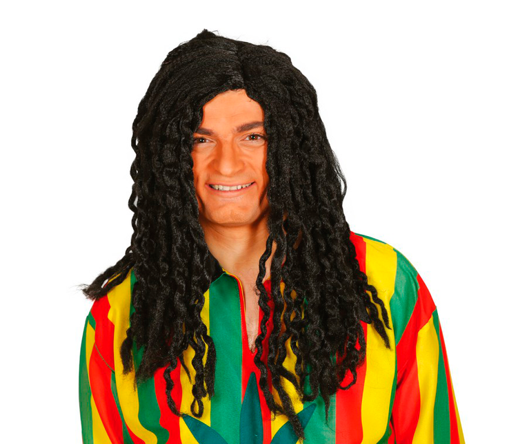 Parrucca rasta deluxe nera