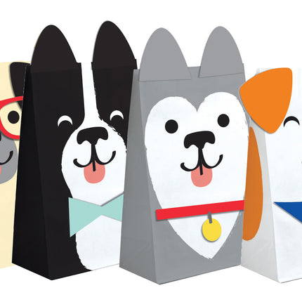 Sacchetti per feste Cani 20cm 8pz