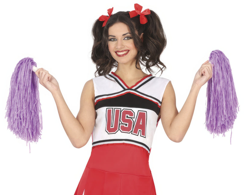 Pompom lilla 2 pezzi