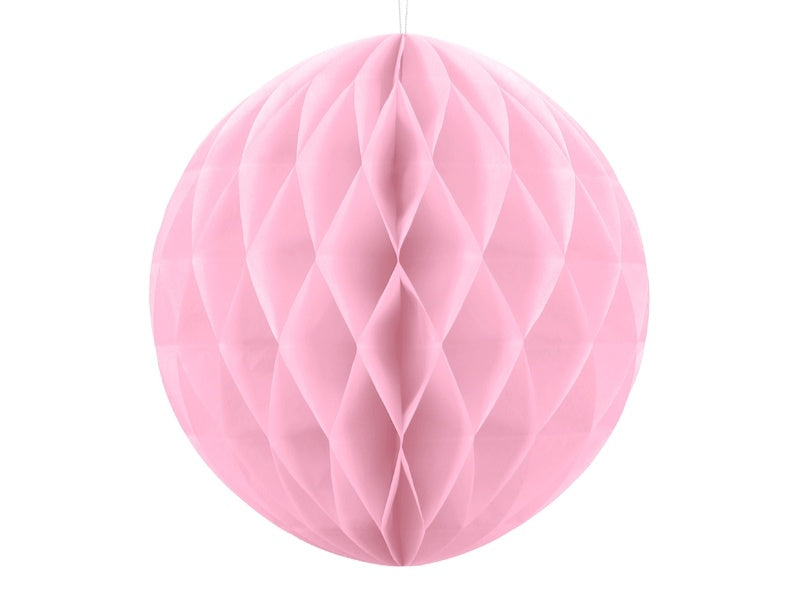Palla a nido d'ape rosa chiaro 20 cm