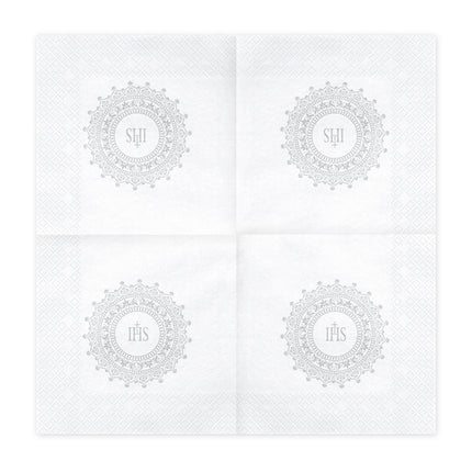 Tovaglioli da comunione argento 33cm 20pz
