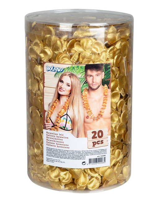 Set di ghirlande Hawaii Oro 20 pezzi