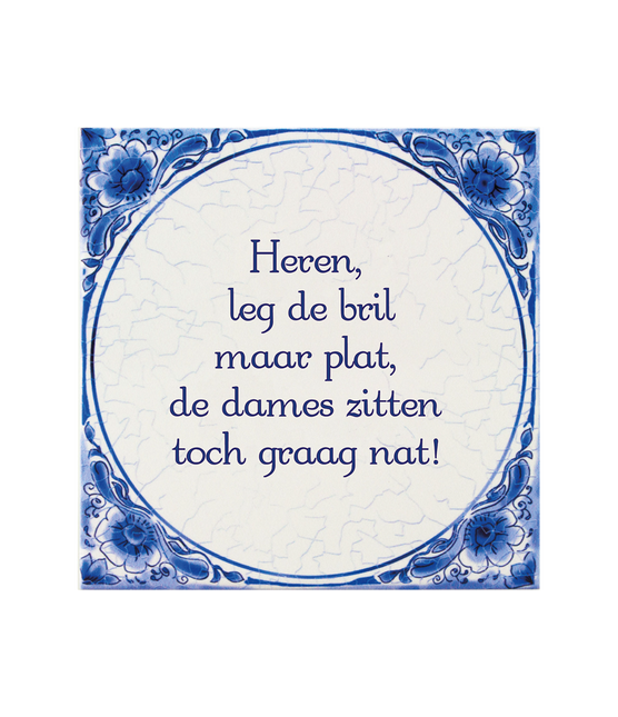 Bicchieri di piastrelle blu Delft piatti 14,5 cm
