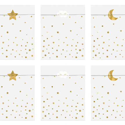 Sacchetti per feste Little Star 14cm 6pz