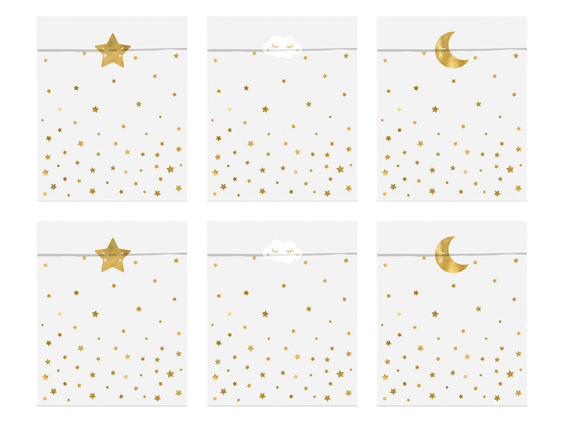 Sacchetti per feste Little Star 14cm 6pz