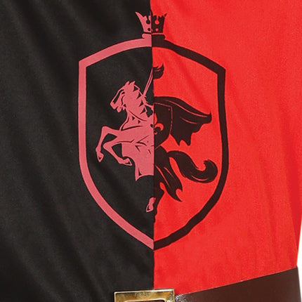Costume da Cavaliere Rosso Nero Bambino