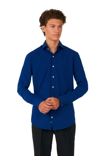 Camicia blu scuro ragazzo adolescente <tc>OppoSuits</tc>