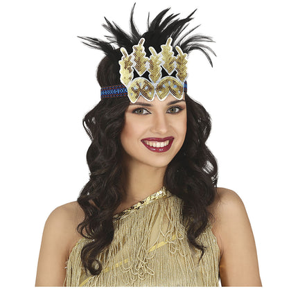 Cerchietto oro Charkeston Glitter