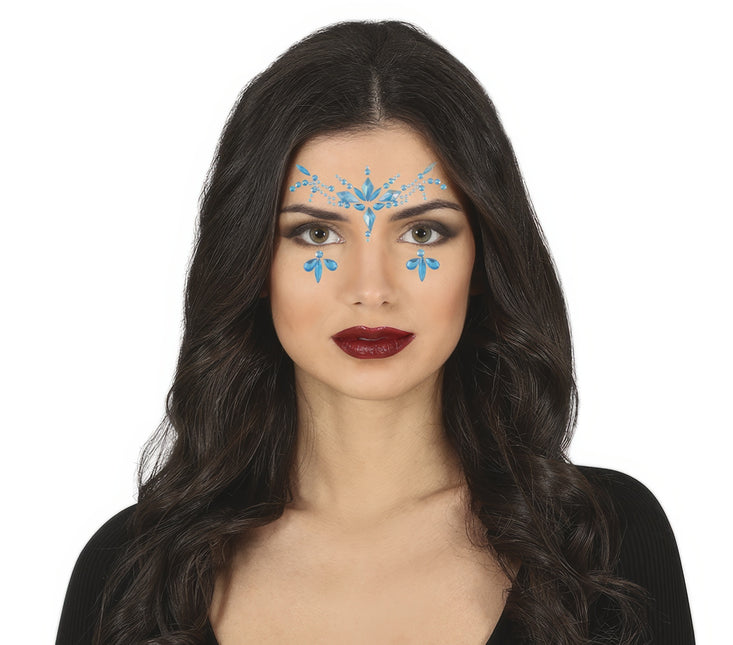 Adesivi per il viso blu