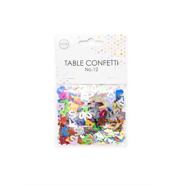Coriandoli da tavolo 12 anni colorati