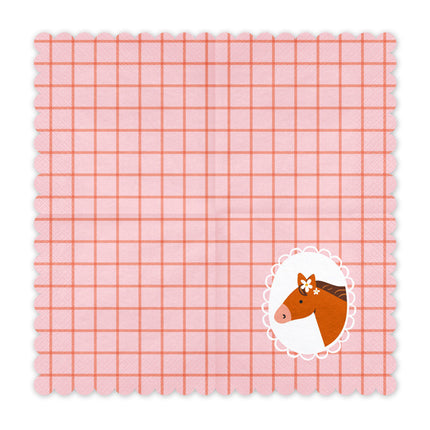 Tovaglioli a forma di cavallo 33cm 12pz