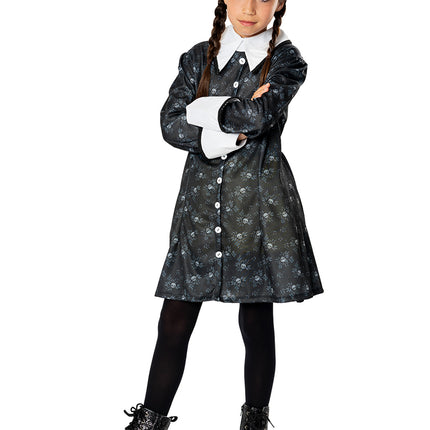 Costume di Halloween Mercoledì Ragazze Addams