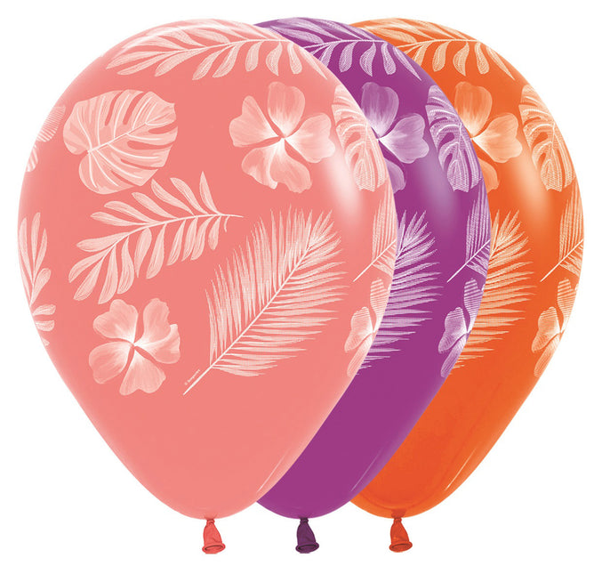 Palloncini Tropical Paradise Mix 30cm 25pz
