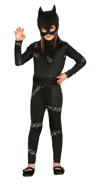 Ragazza con tuta catsuit