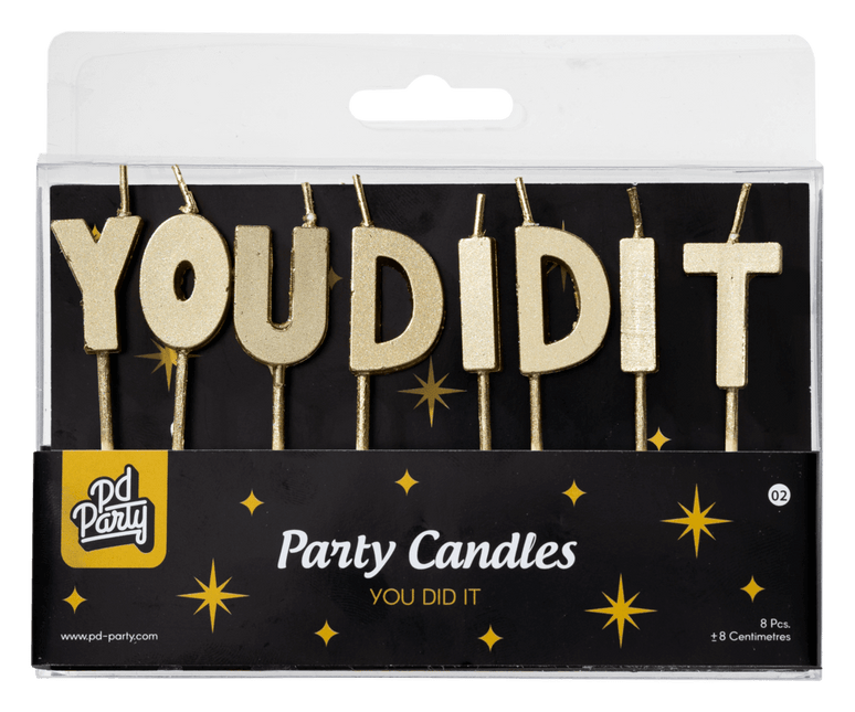 Candele passate You Did It 14cm