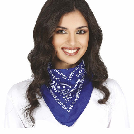 Sciarpa Bandana blu