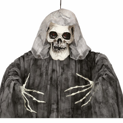 Decorazione appesa di Halloween Scheletro con luce 1,7 m