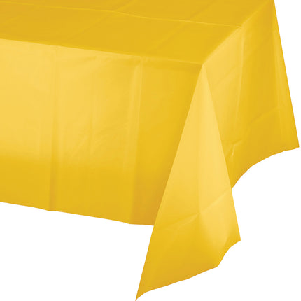 Tovaglia gialla in plastica 2,74m