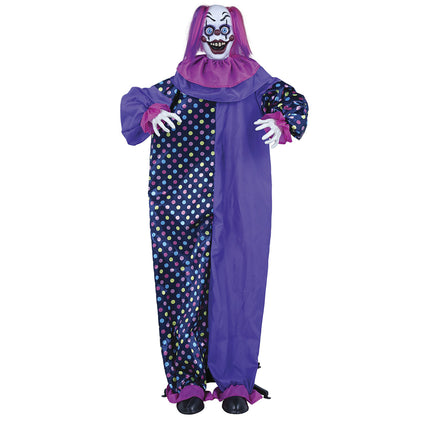 Bambola clown di Halloween con luci e suoni 1,6 m