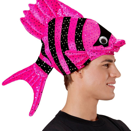 Cappello da pesce rosa
