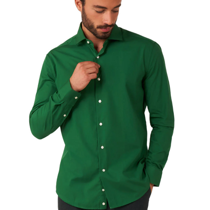 Camicia verde scuro uomo <tc>OppoSuits</tc>