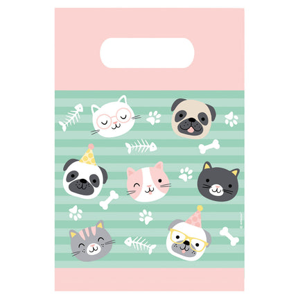 Sacchetti di condivisione Hello Pets in carta 8 pezzi