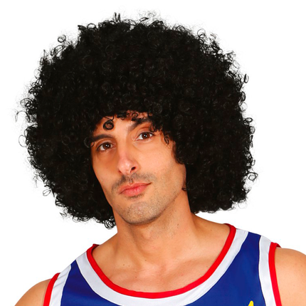 Parrucca afro nera