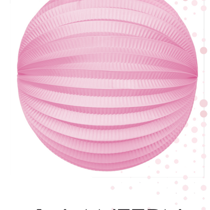 Lampione rosa 25 cm