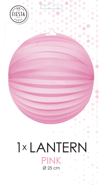 Lampione rosa 25 cm
