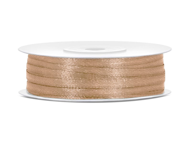 Nastro di raso oro 3mm 50m