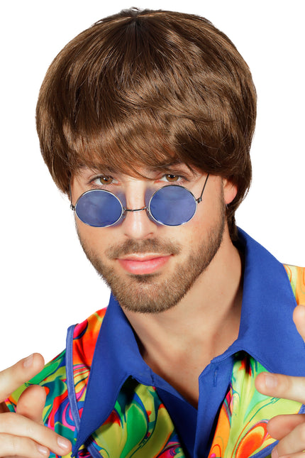 Parrucca Marrone Uomo Lusso